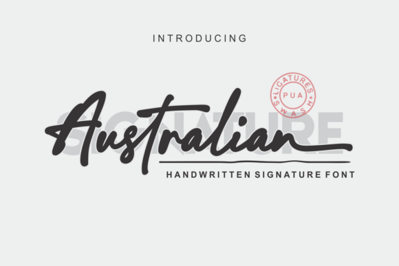 Australian Signature: The Handwritten Font for Natural Branding