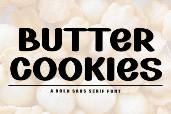 Butter Cookies: A Whimsical Typeface for Festive Projects