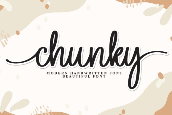 Chunky: The Handwritten Font with a Modern Edge