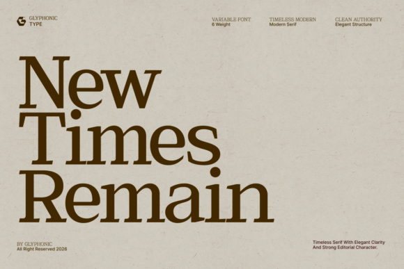 Command Attention with the New Times Remain Display Font