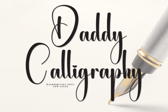 Daddy Calligraphy: A Handwritten Font That Radiates Warmth