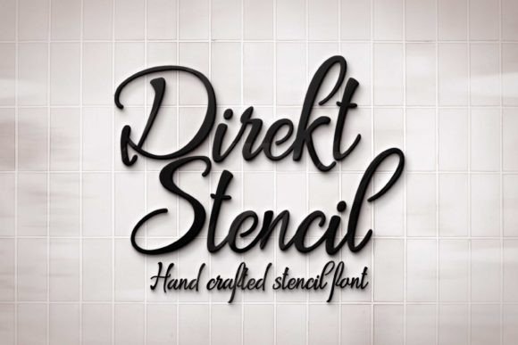 Direkt Stencil: The Handwritten Font for Authentic Design