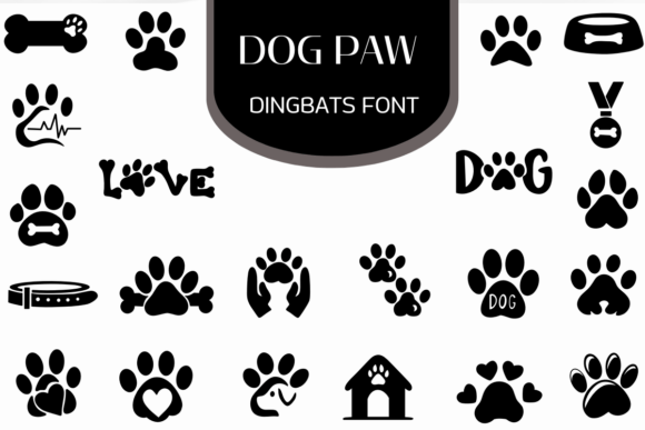 Dog Paw Font: A Playful Typeface for Creative Projects
