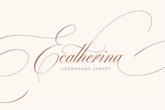 Ecatherina: A Graceful Script Font for Elegant Designs