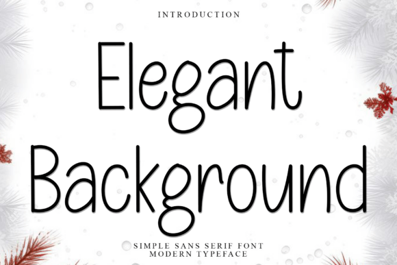 Elegant Background: The Soft, Unique Font for Creative Projects