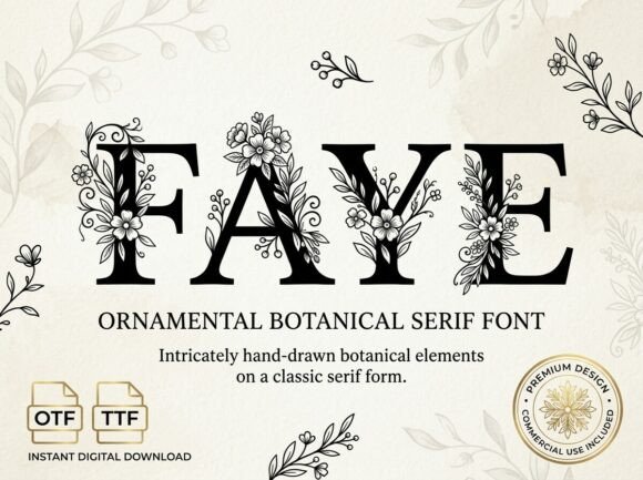 Faye: A Decorative Typeface That Commands Attention