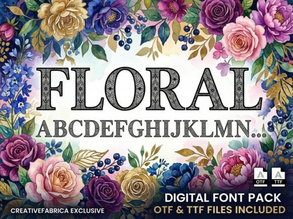 Floral Typography: A Bold Statement for Creative Brands