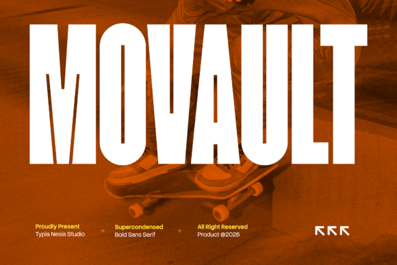 Movault: The Super Condensed Font for Bold, Modern Branding
