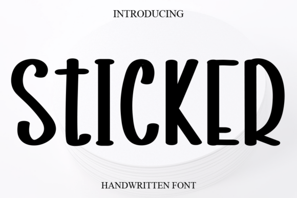 Sticker: The Sweet Handwritten Font for Joyful Branding