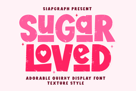 Sugar Loved Texture: A Playful Retro Font for Creative Projects