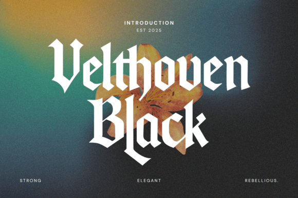 Velthoven Black: A Modern Blackletter Typeface for Edgy Brands